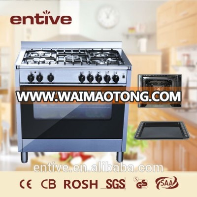 Freestanding gas cooking range with pizza oven brands